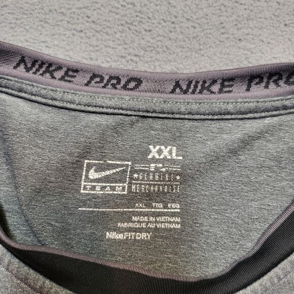 San Francisco Giants Shirt Mens XXL Gray Nike Pro Dry Fit MLB Performance - Picture 2 of 9